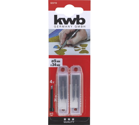Лезвия для ручки-ножа 4 шт KWB 23710