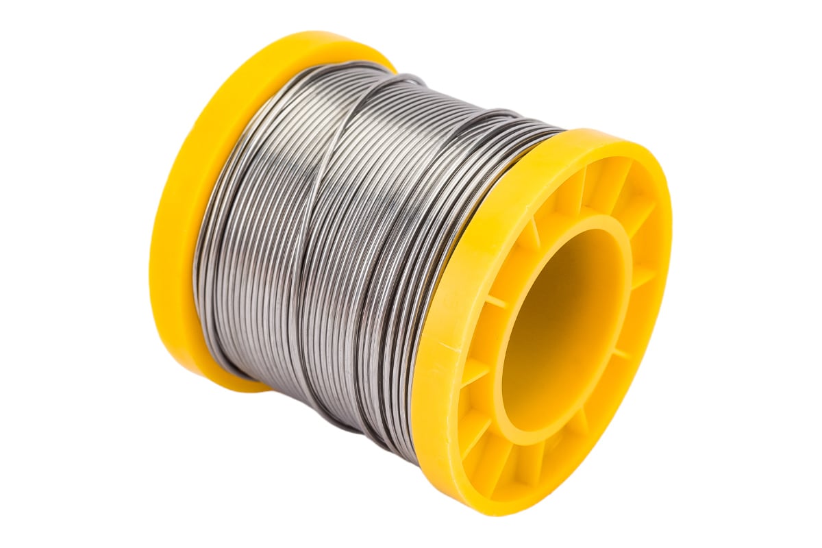 Припой ПОС 61 трубка с канифолью серия Алмаз (1 мм, 200 г, ГОСТ 21931 ...