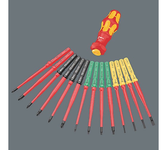 Насадка крестовая WERA 62 i PH Kraftform Kompakt VDE Take It Easy PH 1x157 мм, 9 мм шестигранник WE-006510