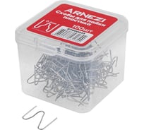 Скобы для пайки пластика Arnezi 0.8мм, M-образные, 100шт R7600023