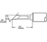 Картридж-наконечник METCAL для СV/MX, ножевидный 2.5мм замена SMTC-8165V1 SMC-8KN0025S 1