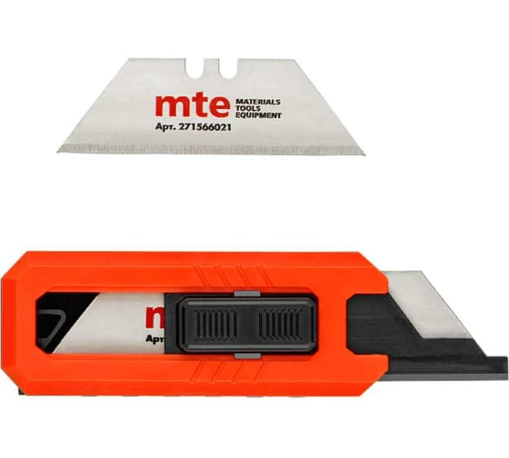 Лезвие трапециевидное в диспенсере mte 10 шт, биметалл, 271566021