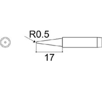 Наконечник 0.5 мм для паяльников серии 900/701/702B HAKKO 900M-T-BZ