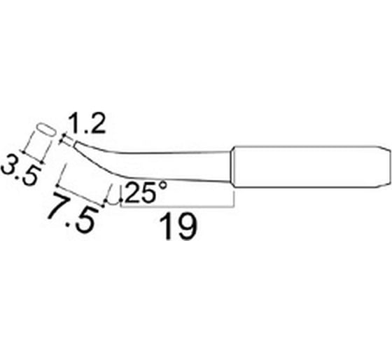Наконечник 3.5 мм для паяльников серии 900/701/702B HAKKO 900M-T-H