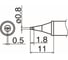 Наконечник 0.8 мм для станций FX-950/FX-951/FX-952/FM-203 HAKKO T12-WD08 1