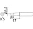 Наконечник 3.2 мм для паяльников серии 900/701/702B HAKKO 900M-T-3.2D 1