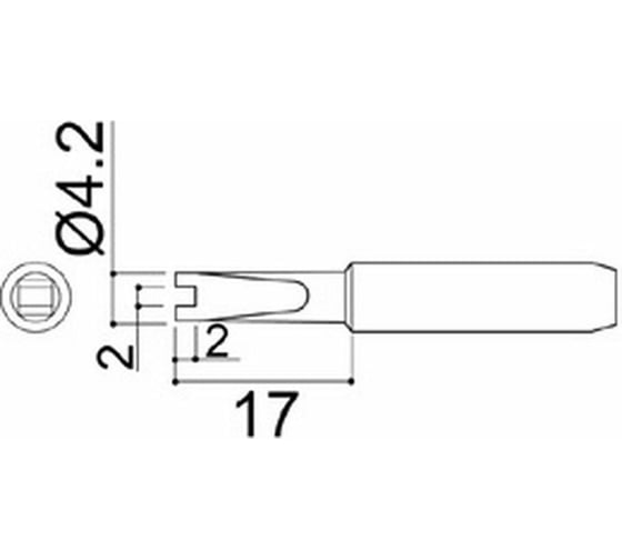 Наконечник 4.2 мм для паяльников серии 900/701/702B HAKKO 900M-T-RT