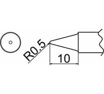 Наконечник 0.5 мм для станций FX-838 HAKKO T20-B2 T20-B2