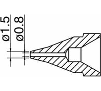 Насадка SS 0.8 мм для FR-410 HAKKO N61-02