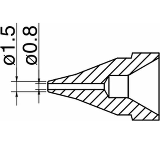 Насадка SS 0.8 мм для FR-410 HAKKO N61-02