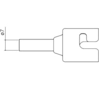 Насадка 7 мм для FR-810 HAKKO N51-04