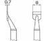 Наконечник 0.7х8 мм для термопинцета FМ-2022 HAKKO T8-1006 1