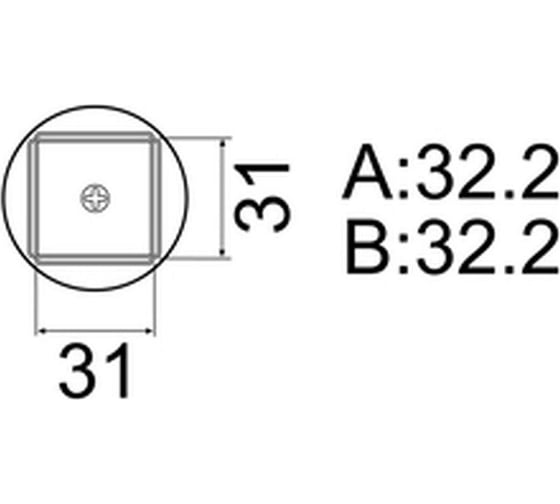 Сменная головка QFP 31х31 мм для FR-803B HAKKO A1265B