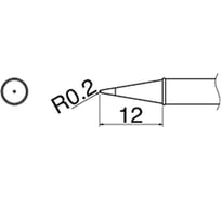 Наконечник (0.2 мм; 400С) для станций FX-100 HAKKO T31-02BL