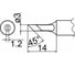 Наконечник 3 мм для станций FX-838 HAKKO T20-KU 1