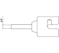 Насадка 4 мм для FR-810 HAKKO N51-02