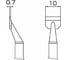 Наконечник 0.7х10 мм для термопинцета FМ-2022 HAKKO T8-1007 1