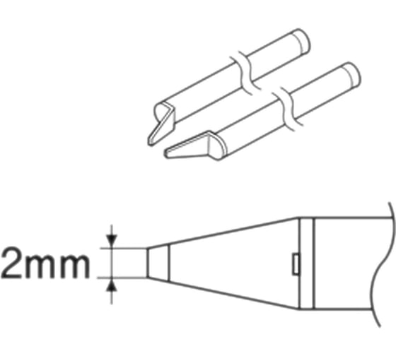 Сменная головка CHIP 2L для термопинцета 950/FX-8804 HAKKO A1378