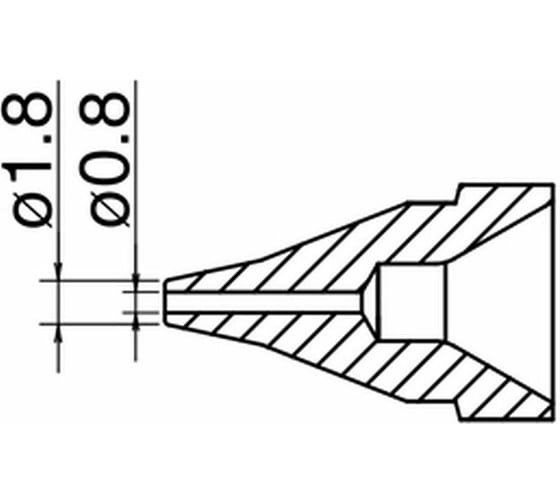 Насадка S 0.8 мм для FR-410 HAKKO N61-04 1