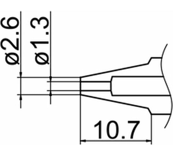 Наконечник 1.3 мм для демонтажного пистолета FМ-2024 HAKKO N1-13