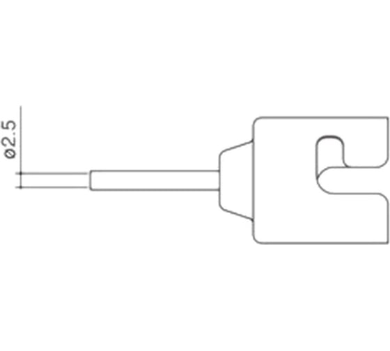 Насадка 2.5 мм для FR-810 HAKKO N51-01 1