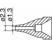 Насадка S 1.3 мм для FR-410 HAKKO N61-06