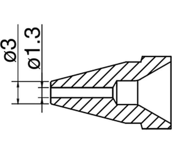 Насадка 1.3 мм для FR-410 HAKKO N61-09 1