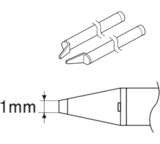Сменная головка CHIP 1L для термопинцета 950/FX-8804 HAKKO A1379