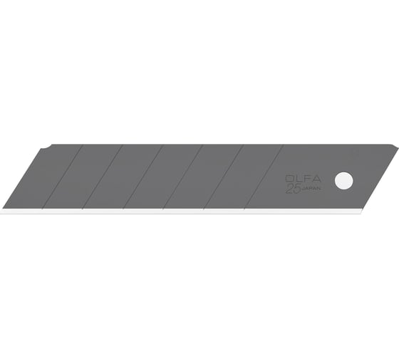Лезвие сегментированное OLFA Excel Black 20 шт, 25 мм в пластиковом кейсе OL-HBB-20