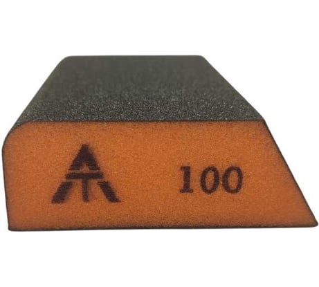 Шлифовальный блок/губка Interflex 98х69х25 мм, 4-х сторонний со скошенным и радиусным углом, Р100 4010926825