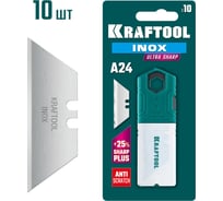 Нержавеющие трапециевидные лезвия KRAFTOOL Inox-A24, 10 шт 09626-S10