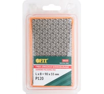Губка алмазная для сухого шлифования FIT 90х55 мм, Р120 38337