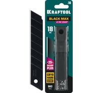 Сегментированные лезвия KRAFTOOL Black max 10 шт, 18 мм, 8 сегментов 09602-18-S10 18365167