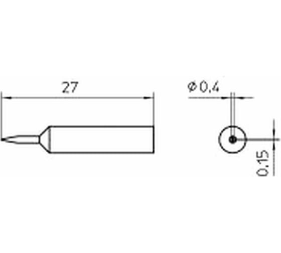 Паяльное жало XNT 1SC WELLER 54486299