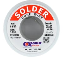 Припой ASAHI 1.0мм 0.1кг Sn63/Pb37 (CF10 флюс RA) 00-00016364