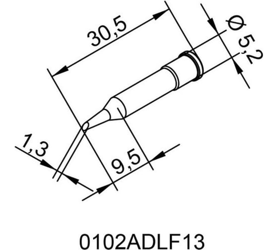 Жало паяльное Ersa 102ADLF13 для i-Tool 0102ADLF13SB 00422716 1