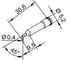 Жало паяльное Ersa 102SDLF04 для i-Tool 0102SDLF04/SB 00423303 2