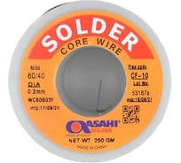 Припой ASAHI 0,3мм 0,25кг Sn60/Pb40 (CF10 флюс RA) 00-00016360
