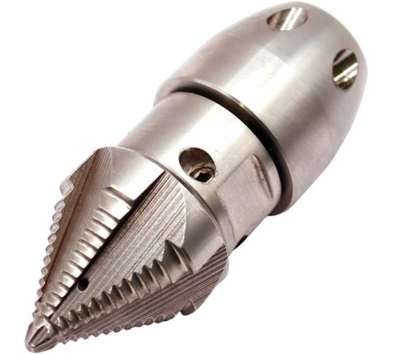 Насадка каналопромывочная REDLI роторная с фрезой (G3/8, от 40л/мин, от 150бар, для труб 75-300мм) 0110.40150 1