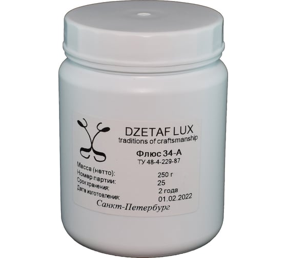 Флюс 34-А 250 г DZETAFLUX DF008 1