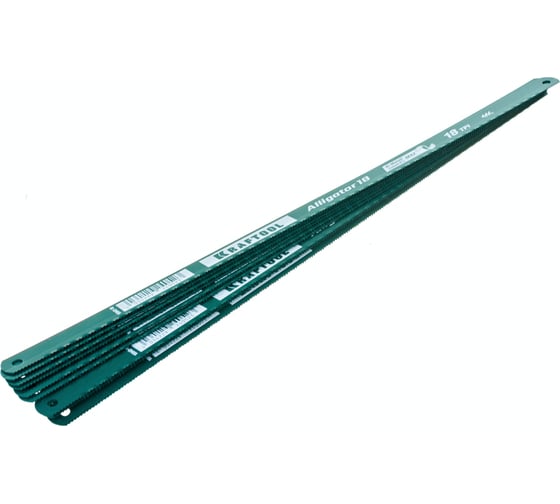 Биметаллическое гибкое полотно по металлу, 18 TPI, 300 мм, 10шт, KRAFTOOL Alligator-1815942-18-S10