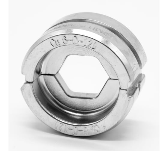 Матрица ЮМП ЭЛЕКТРО для ТМЛ наконечников DIN-типа 120 мм² для гидравлических прессов 60 кН, шестигранник elc6-D-120