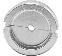 Матрица ЮМП ЭЛЕКТРО для ТМЛ наконечников DIN-типа 6 мм² для гидравлических прессов 60 кН, шестигранник elc6-D-6