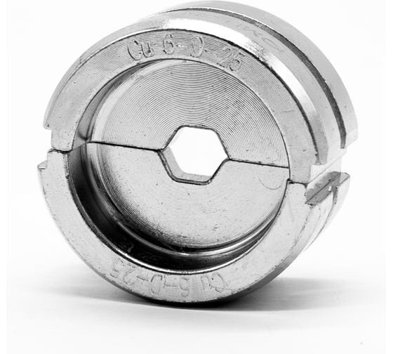 Матрица ЮМП ЭЛЕКТРО для ТМЛ наконечников DIN-типа 25 мм² для гидравлических прессов 60 кН, шестигранник elc6-D-25