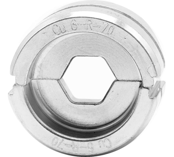 Матрица ЮМП ЭЛЕКТРО для ТМЛ наконечников R-типа 70 мм² для гидравлических прессов 60 кН, шестигранник elc6-R-70