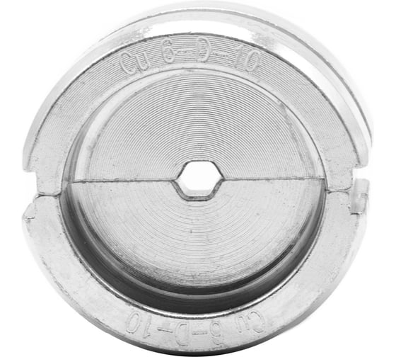 Матрица ЮМП ЭЛЕКТРО для ТМЛ наконечников DIN-типа 10 мм² для гидравлических прессов 60 кН, шестигранник elc6-D-10