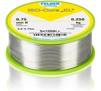 Припой Fibox Sn99,3CuNiGe EL:3,5 проц. 0,75мм 250г (Sn100Ni+) Felder 00234903