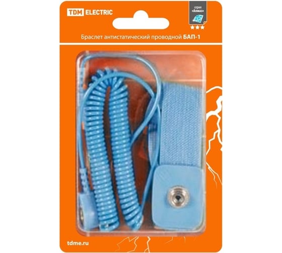 Браслет антистатический проводной БАП-1 Алмаз TDM SQ1025-0208 ...