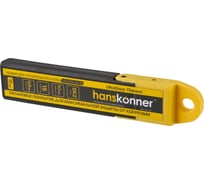 Лезвия Hanskonner 18мм,10шт, SK2, 0.6мм толщ.,15 сегм.,w-форма, титан. покрытие HK1076-S4-18