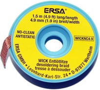Лента-поглотитель олова Ersa WICK 4,9мм 1,5м WICK4.9-1.510 00453354
